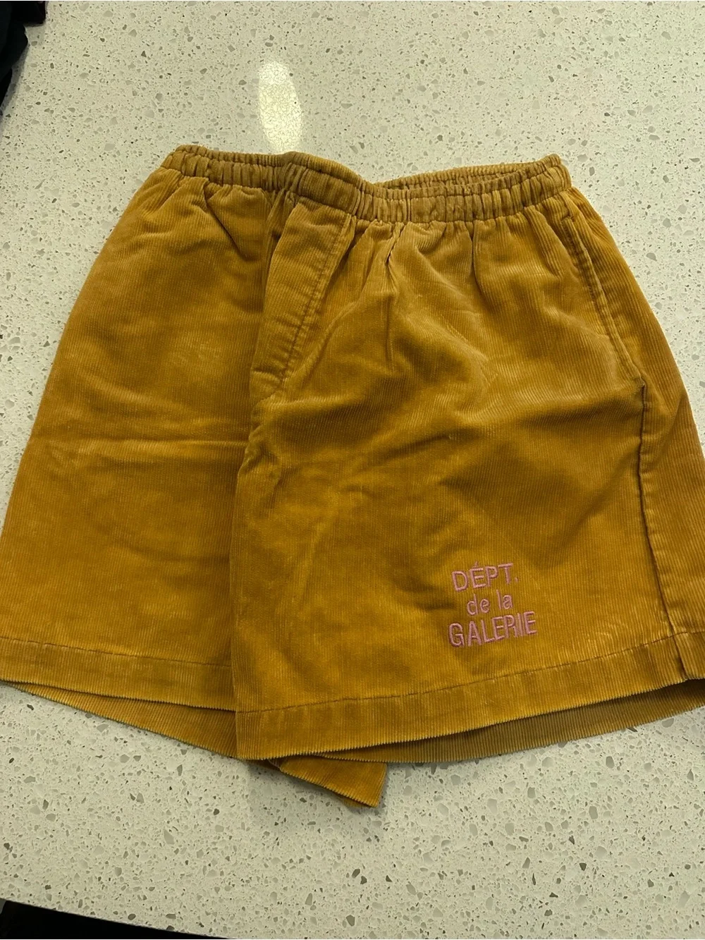 Gallery Dept Corduroy Shorts - Mustard Brown